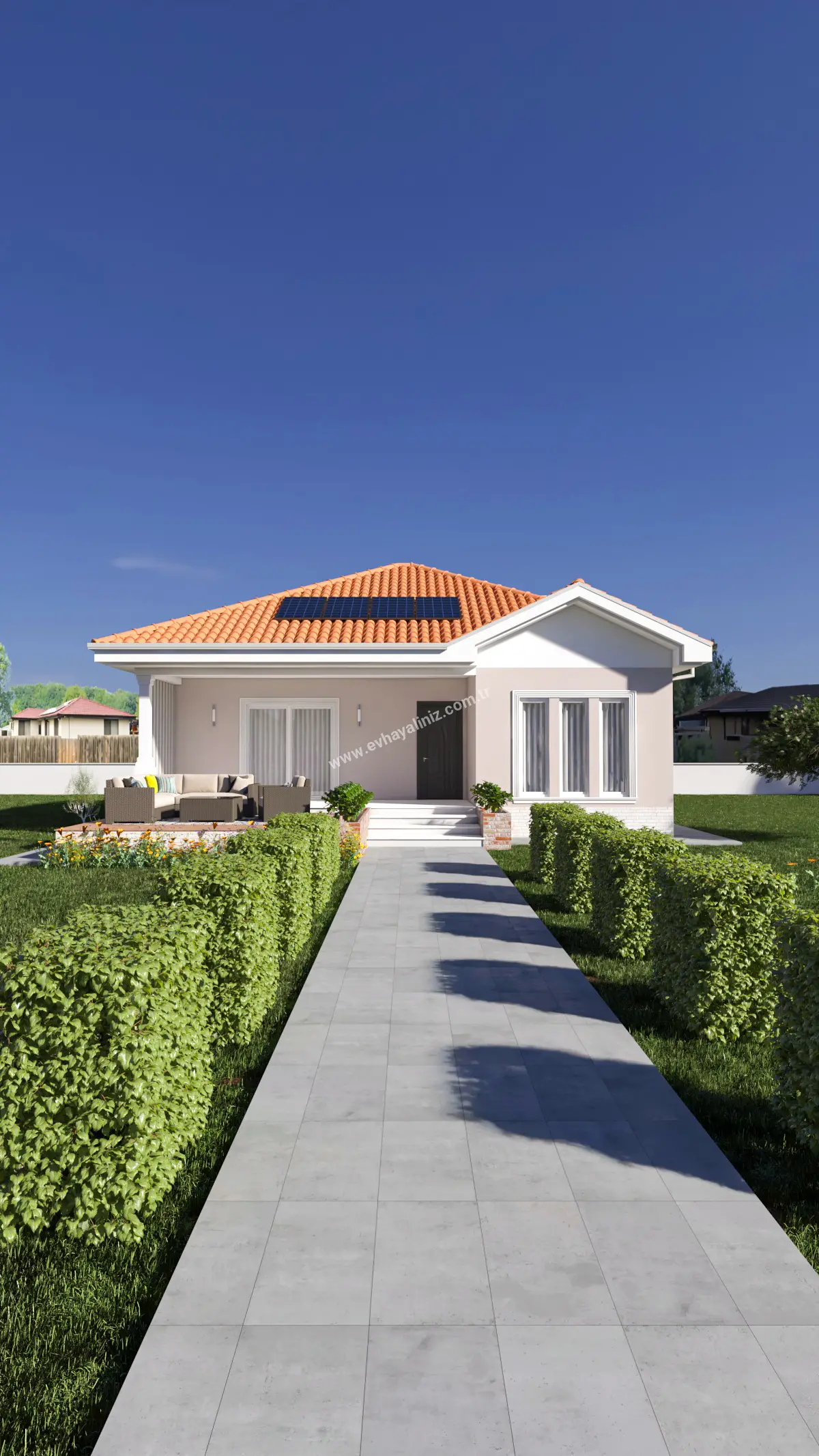 110 m² 2+1 Tek Katlı Müstakil Ev – Anahtar Teslim