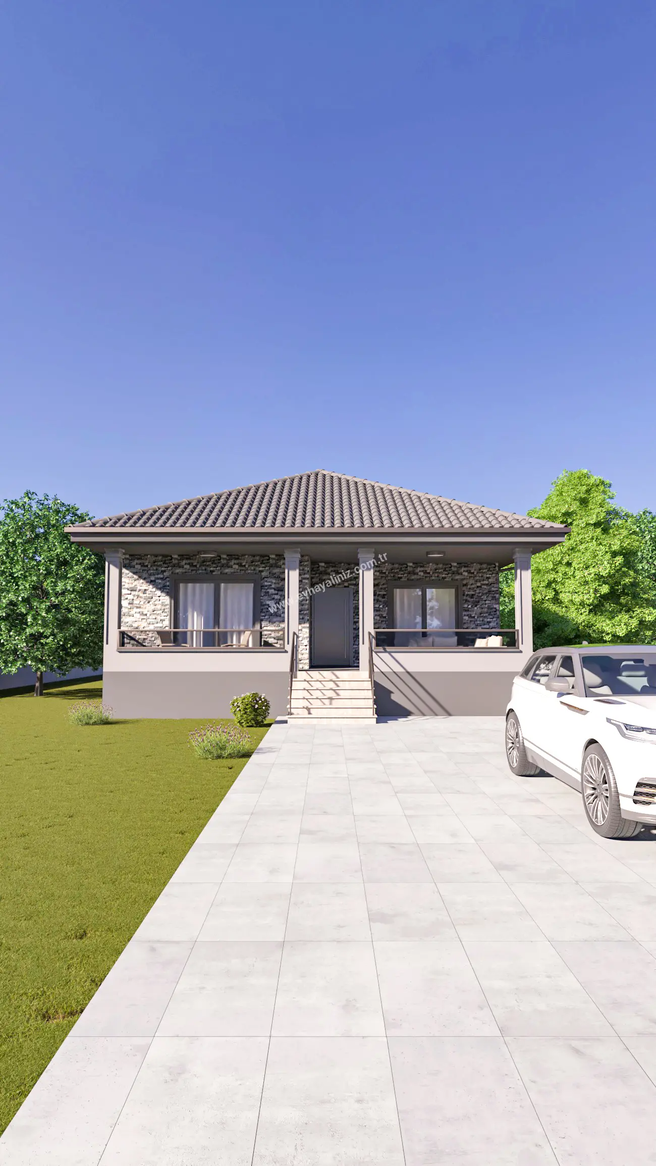 2+1 Müstakil Ev Planı